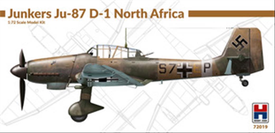 Hobby 2000 1/72 72019 German Junkers Ju-87 D-1 North Africa Plastic Kit