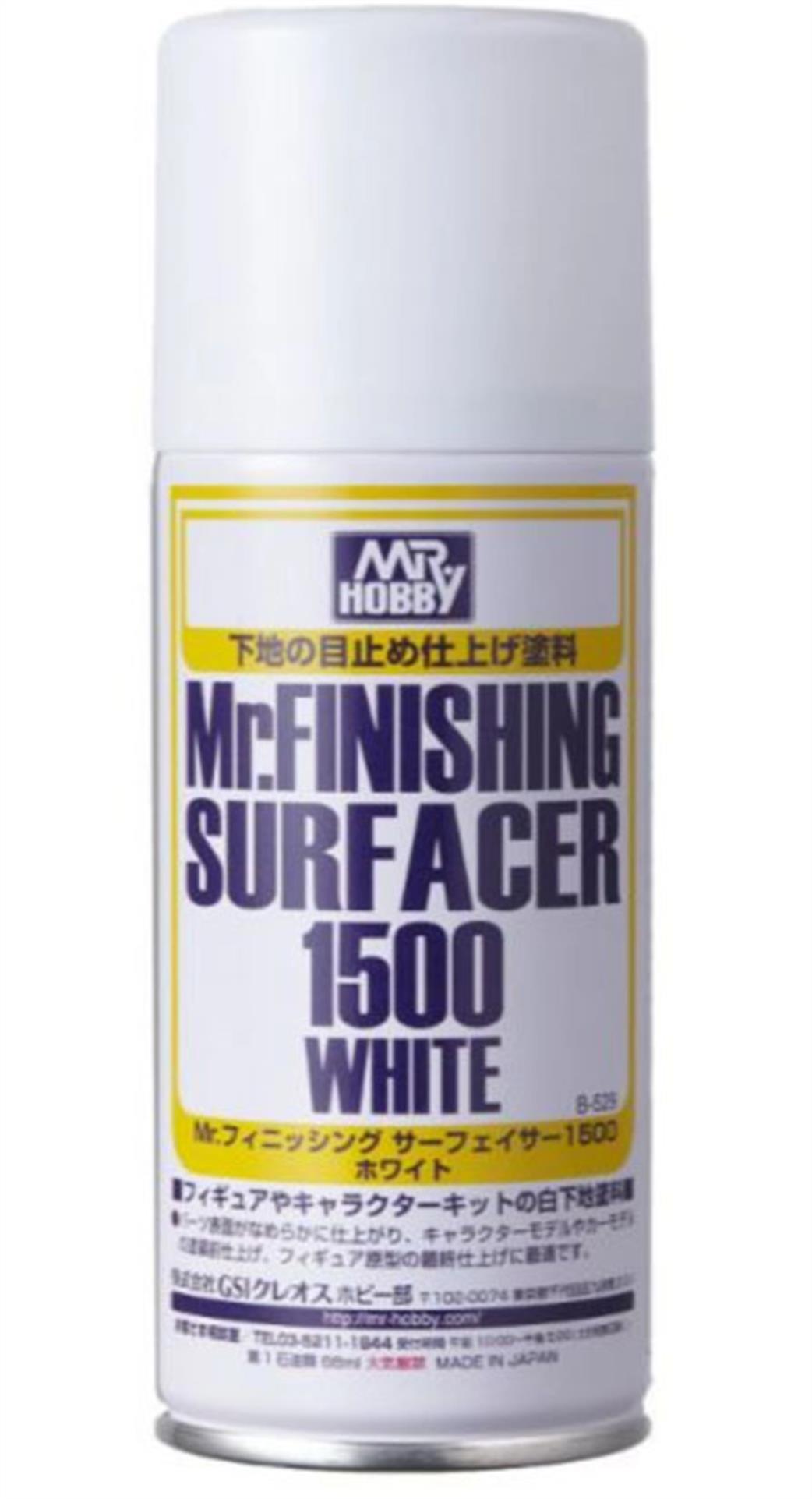 Gunze Sangyo  B529 Mr Finishing Surfacer 1500 White 170ml Aerosol Spray