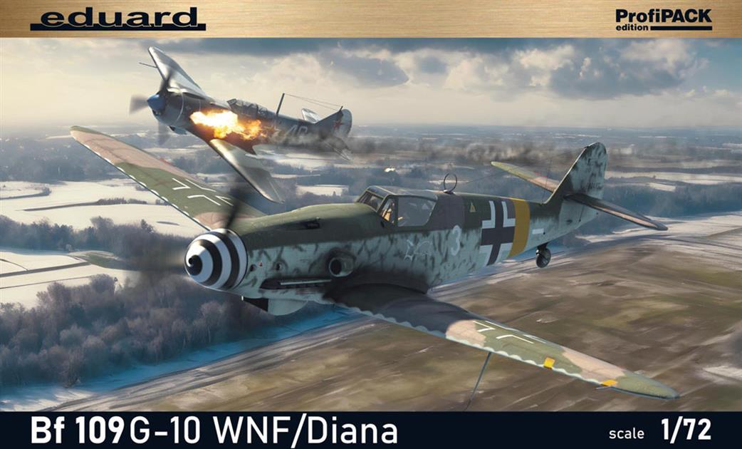 Eduard 1/72 70164 Messerschmitt Bf-109G-10 ProfiPACK Edition Plastic Kit