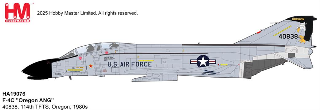 Hobby Master 1/72 HA19076 F-4C  Phantom Oregon ANG model Aircraft