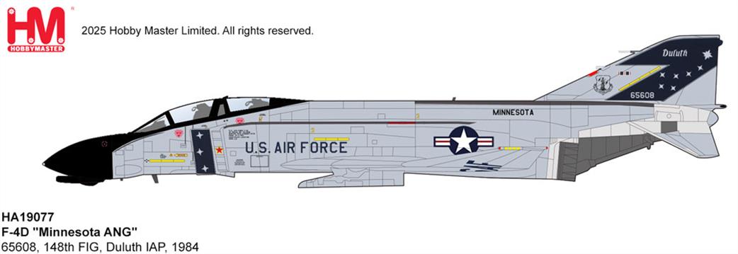 Hobby Master 1/72 HA19077 F-4D  Phantom Minnesota ANG model Aircraft