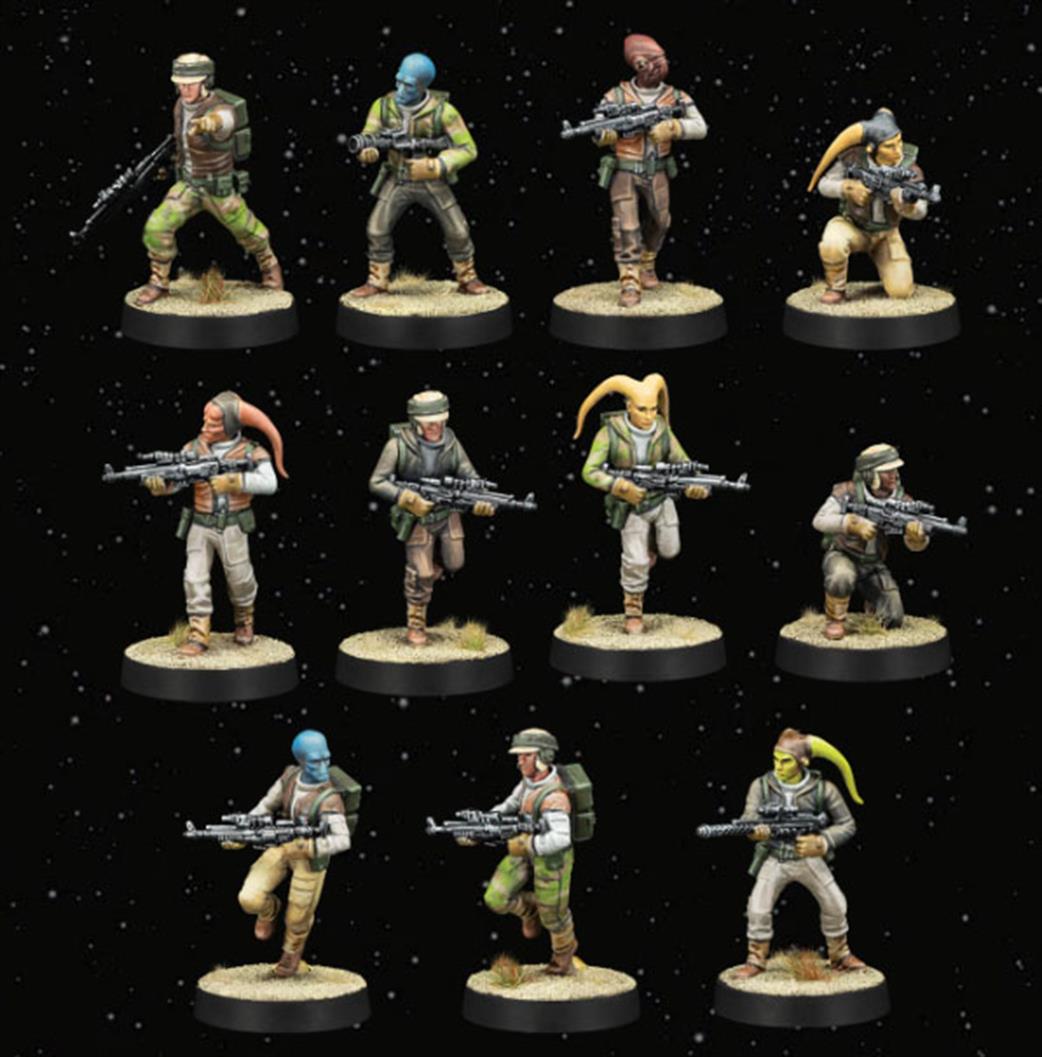 Atomic Mass Games  SWQ15 Rebel Troopers Unit Expansion for Star Wars Legion