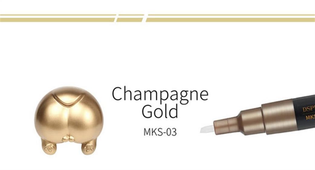 Dspiae DS015 Super Metallic Marker Chrome Champagne Gold