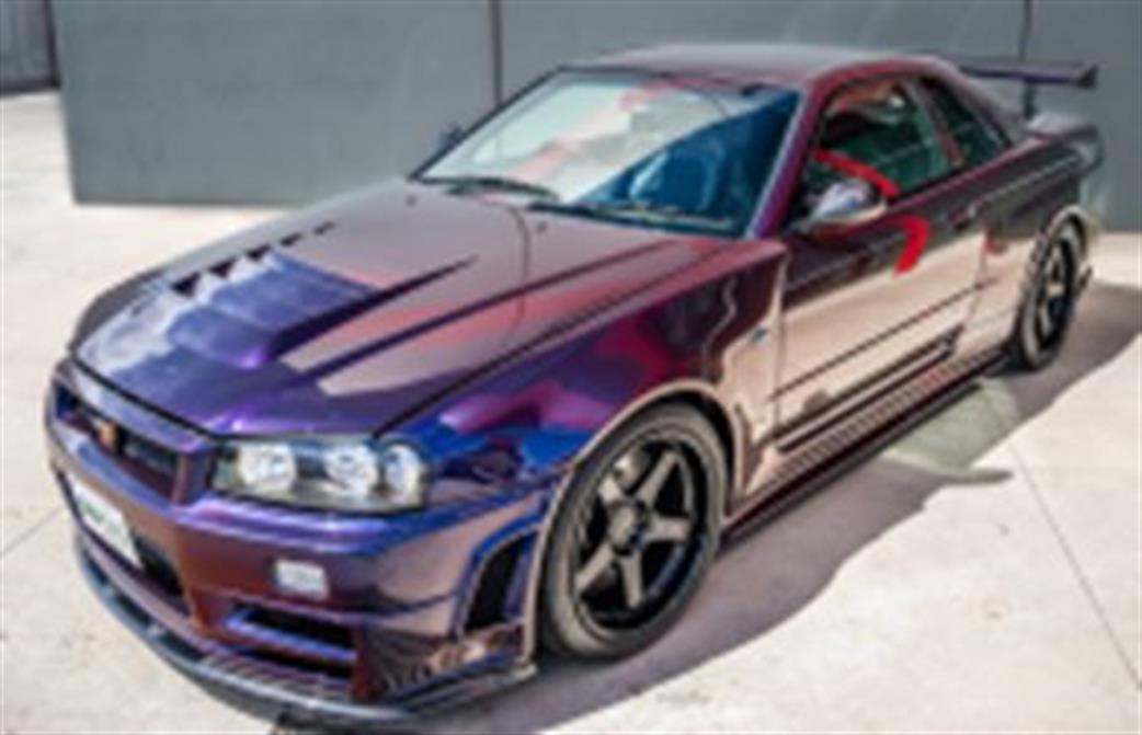 Solido 1/18 1804311 Nissan Skyline R34 GT-R Z Tune Midnight Purple 1999 Diecast Model