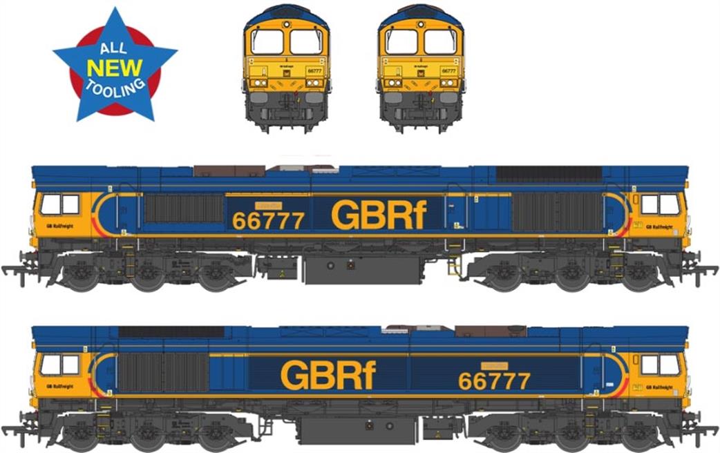 Bachmann OO 50-003A Class 66/7 66777 Annette GBRF Europorte EMD Diesel Locomotive Model