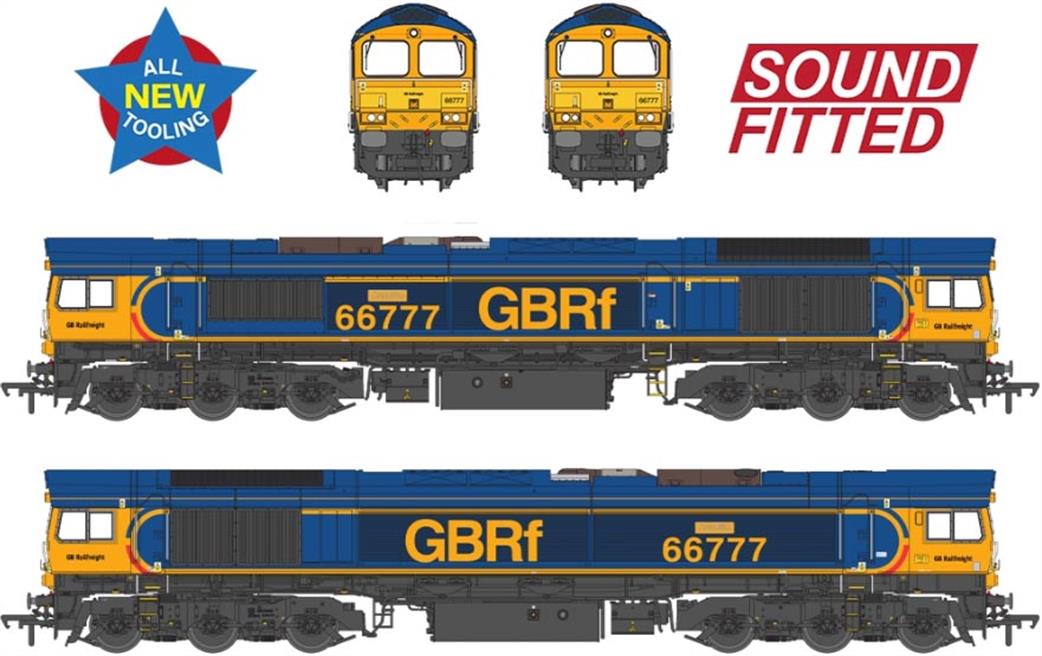 Bachmann OO 50-003ASF Class 66/7 66777 Annette GBRF Europorte EMD Diesel Locomotive DCC Sound Model;