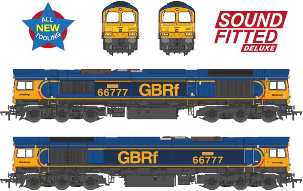 Bachmann OO 50-003ASFX Class 66/7 66777 Annette GBRF Europorte EMD Diesel Locomotive Super DCC Sound Model