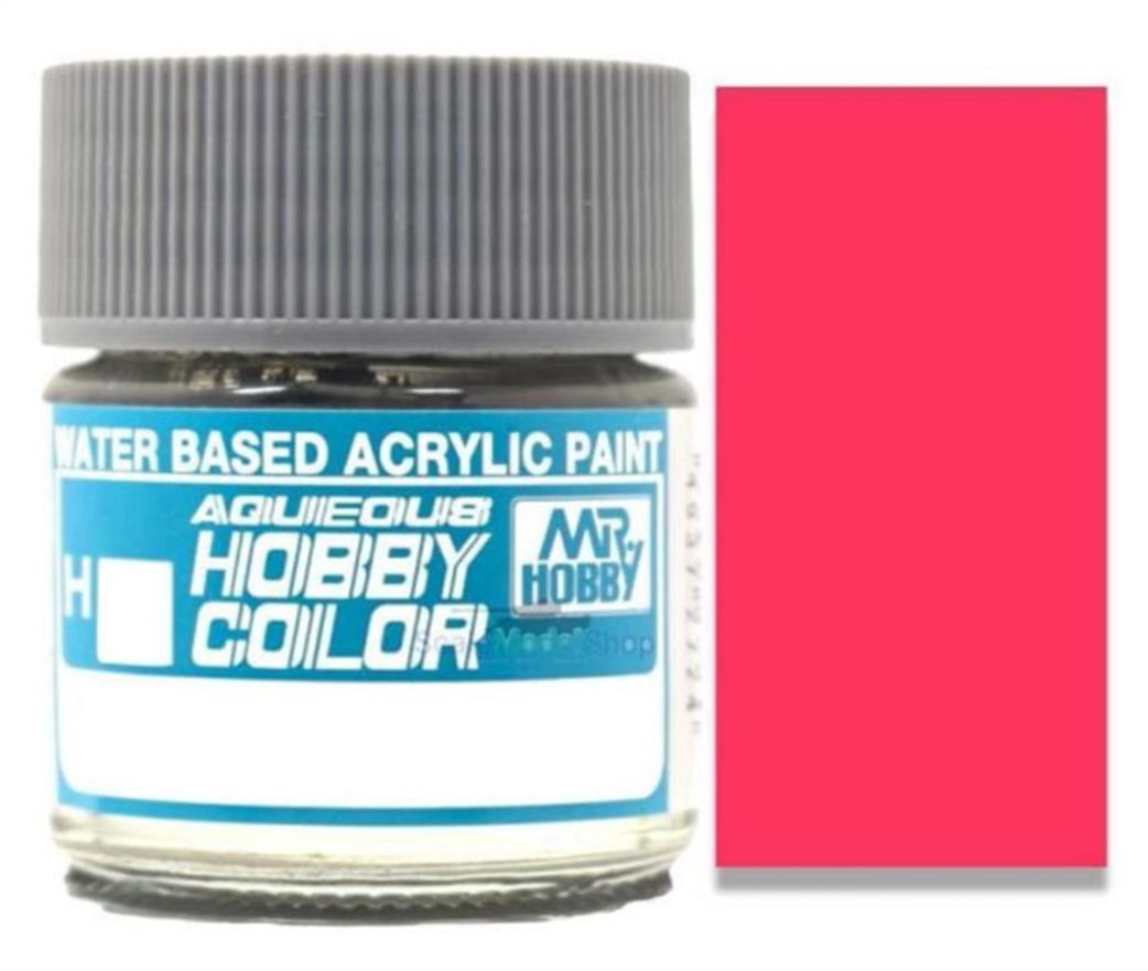 Gunze Sangyo  H99 99 Fluorescent Pink Mr Hobby Acrylic Paint 10ml