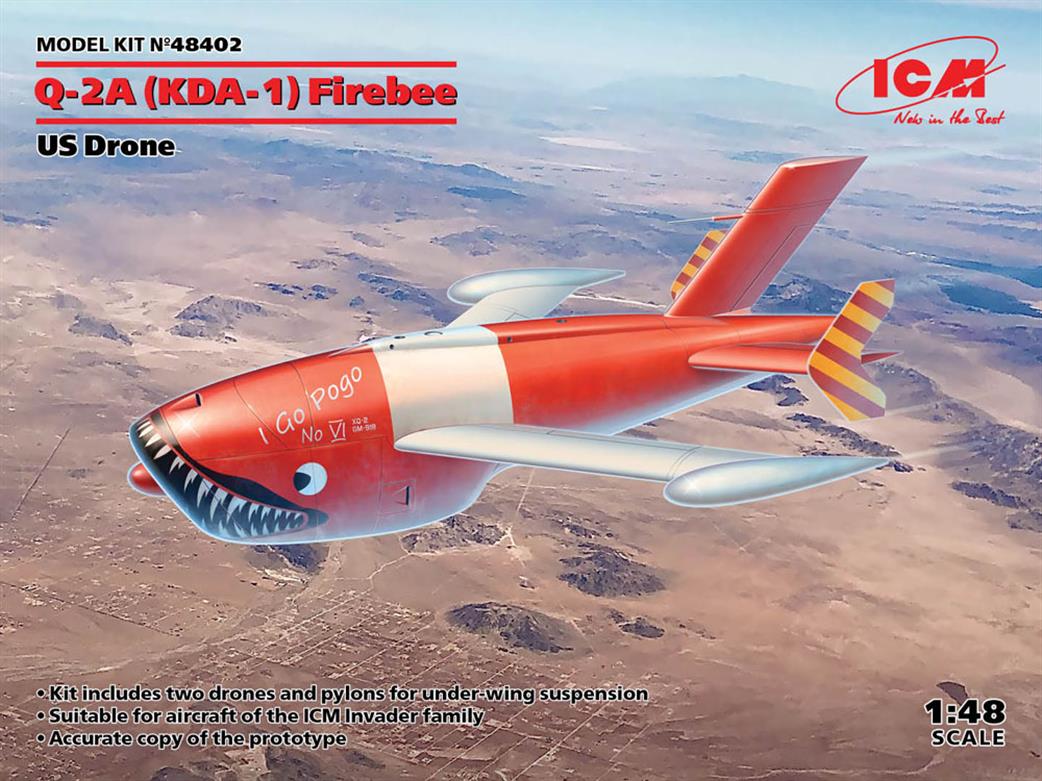 ICM 1/48 48402 KDA-1 (Q-2A) Firebee, U.S. Drone Set of 2