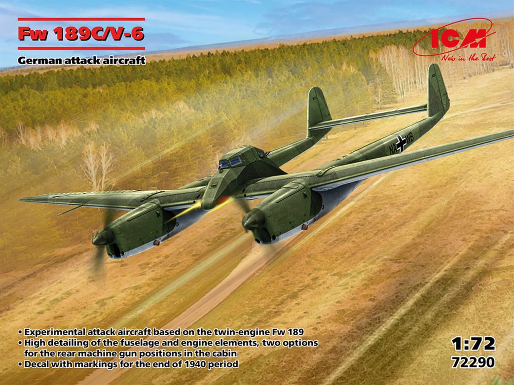 ICM 1/72 72290 Fw 189C/V-6, German Attack Aircraft