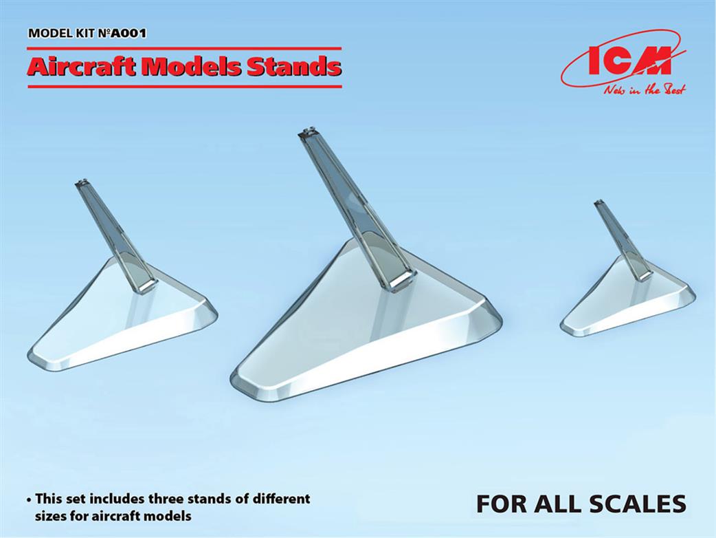 ICM 1/72 A001 Aircraft Models Stands Set of 3