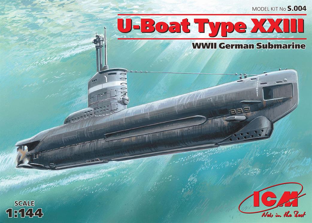 ICM 1/144 S.004 U-Boat Type XXIII, WWII German Submarine