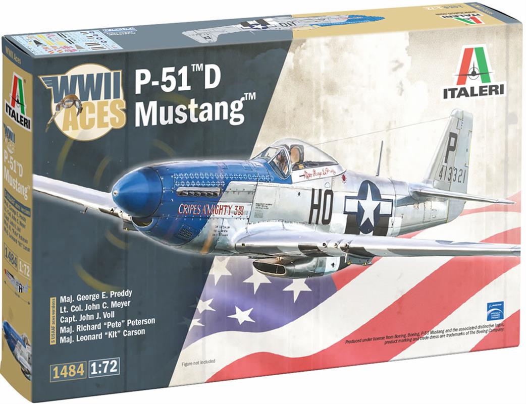 Italeri 1/72 1484 P-51D Mustang Aces