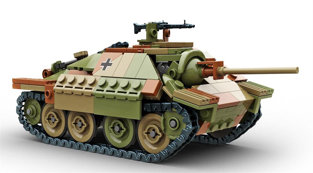 Build Army 1/33 B0138 Jagdpanzer 38t Hetzer Light Tank Destroyer Block Construction