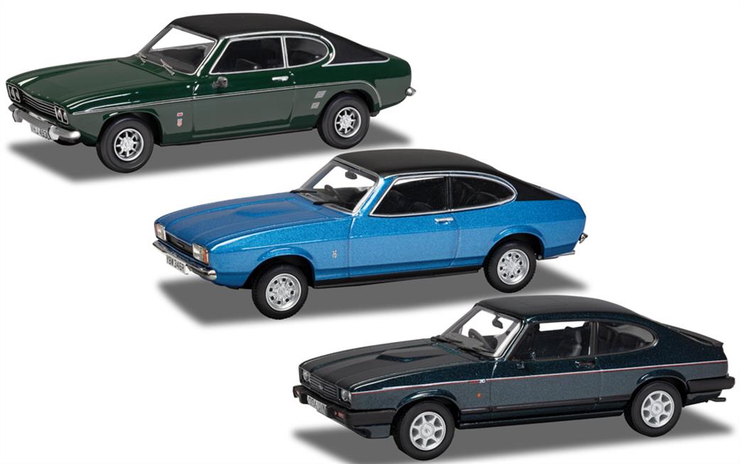 Corgi 1/43 VC01303 Ford Heritage Capri Collection Diecast Car Pack