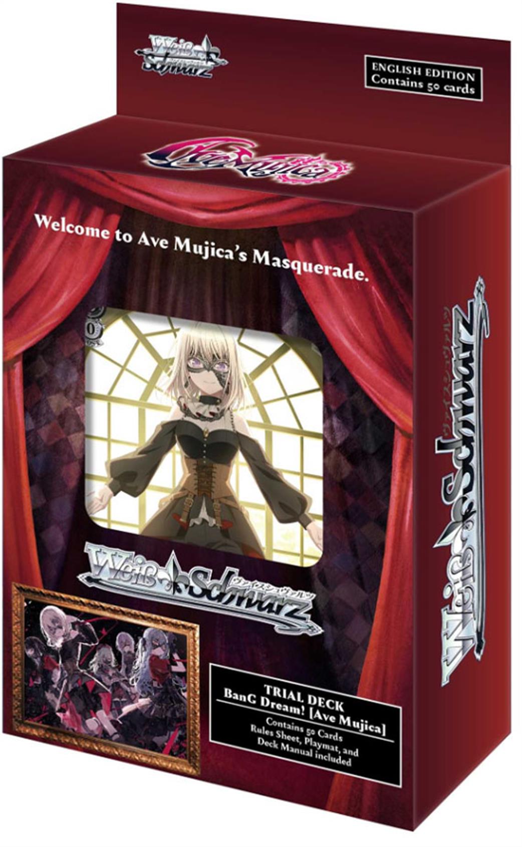 Bushiroad  WSEBDW125TD Weiss Schwarz: Bang Dream! (Ave Mujica) Trial Deck