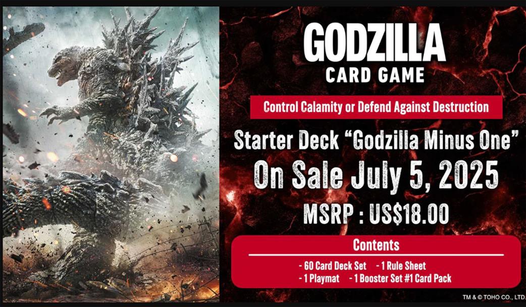 Bushiroad  GZCGESD01 Godzilla CCG Godzilla Minus One Starter Deck