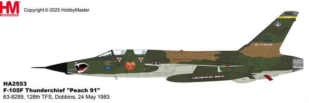 Hobby Master 1/72 HA2553 F-105G Thunderchief  Peach 91 Dobbins