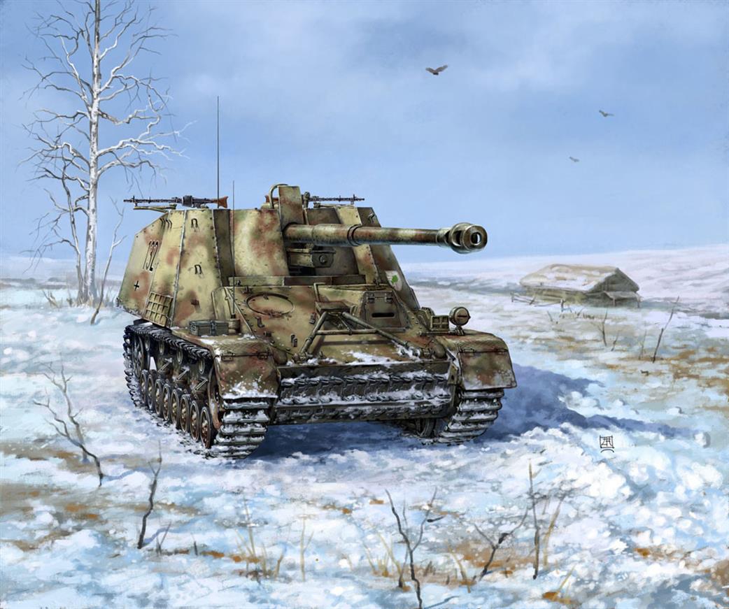 Zvezda 1/100 6291 German SdKfz 164 Nashorn Snap-Fit Plastic Kit