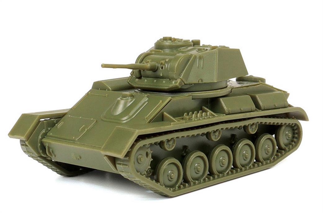 Zvezda 1/100 6295 Soviet Light Tank T-80 Snap-Fit Plastic Kit