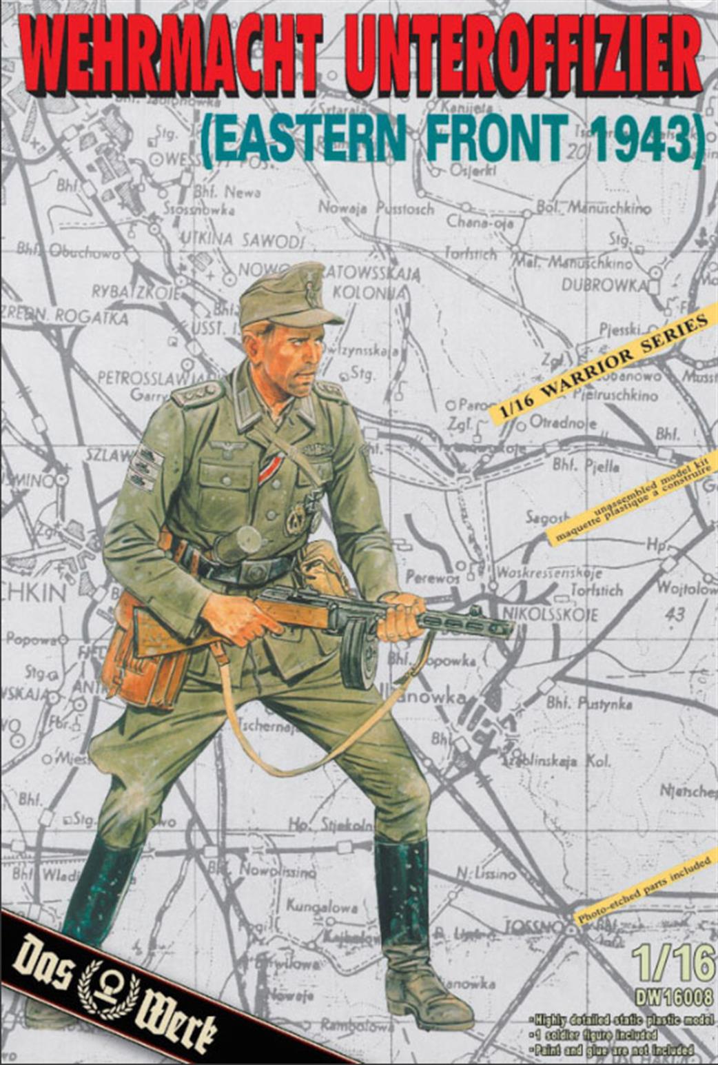 Das Werk 1/16 DW16008 Wehrmacht Unteroffizier-Eastern Front 1943 Figure Kit