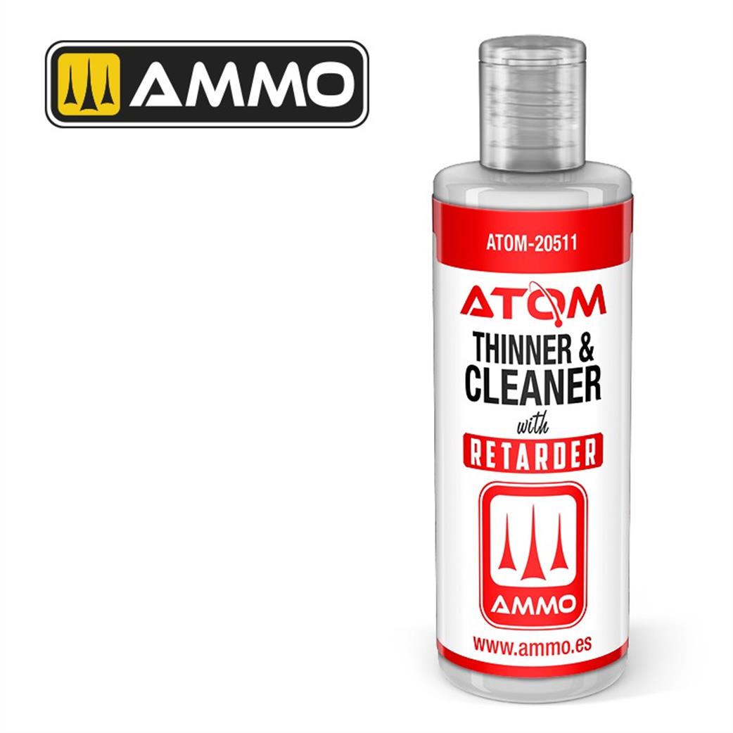 Ammo of Mig Jimenez  ATOM-20511 Atom Color Thinner & Cleaner with Retarder 60ml Bottle