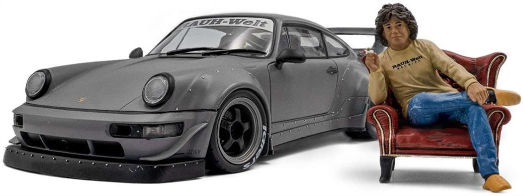 Solido 1/18 1807517 RWB Bodykit Nardo Grey 2024 Diecast Model