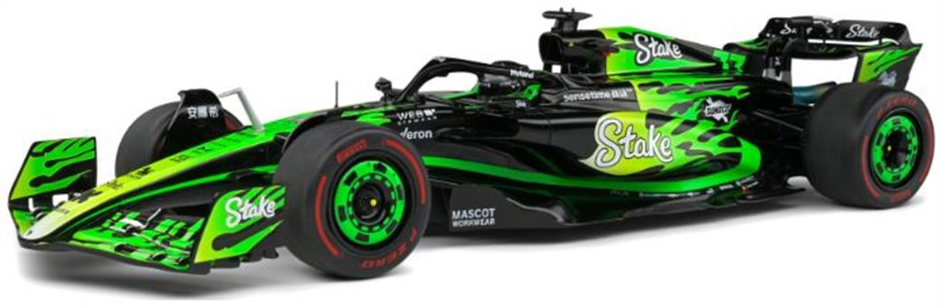 Solido 1/18 S1814104 Kick Sauber F1 Team C44 Black V.Bottas Las Vegas GP 2024 Diecast Model