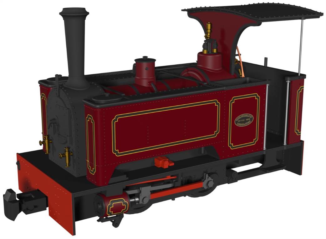 Rapido Trains OO9 986006 Kerr Stuart Sirdar Lined Maroon