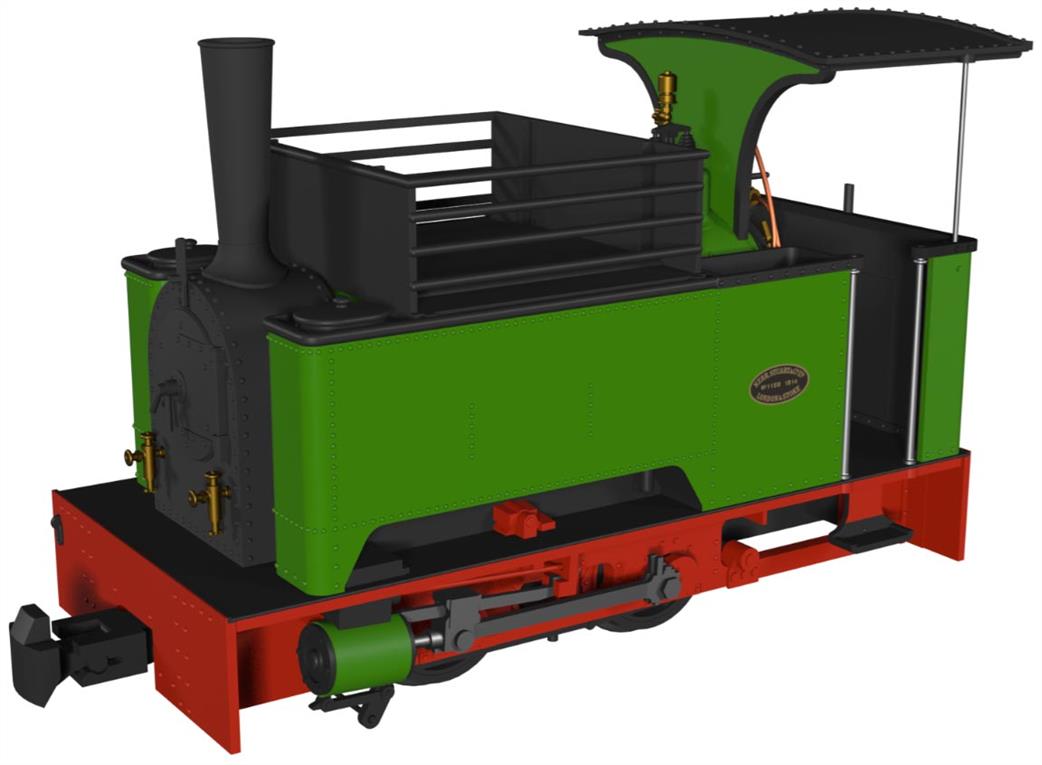 Rapido Trains OO9 986007 Kerr Stuart Sirdar Plain Green