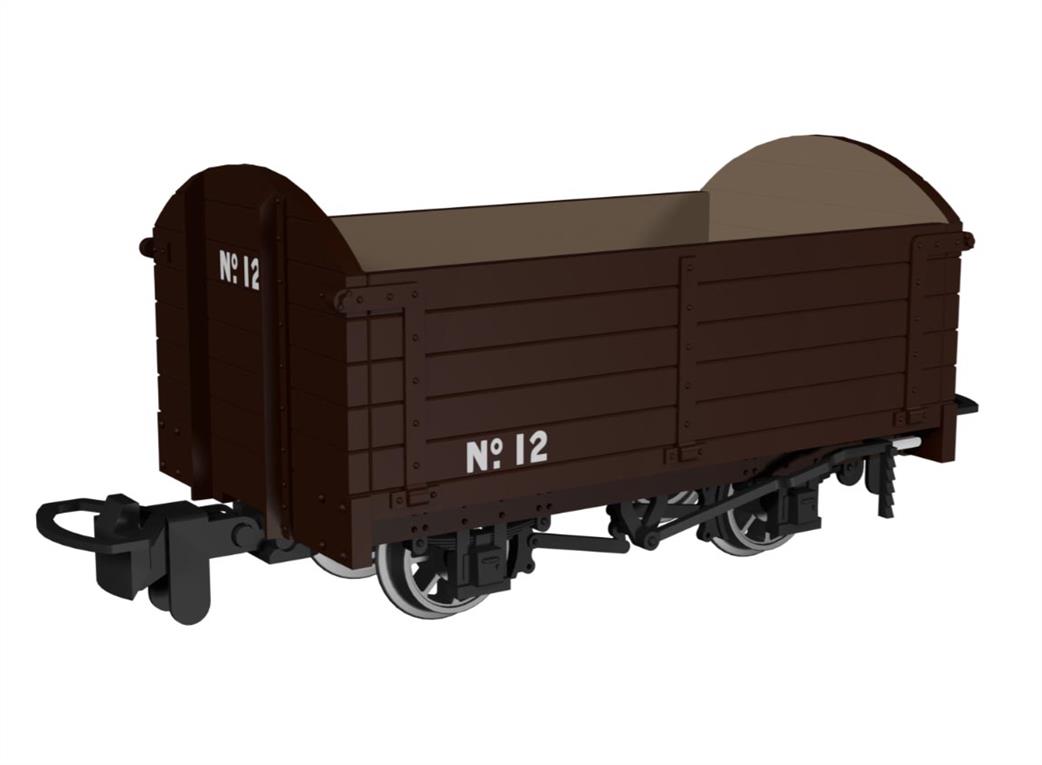Rapido Trains OO9 990002 Dropside Open Plain Brown No.12