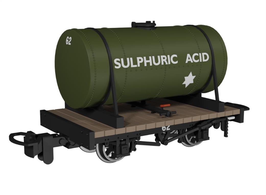 Rapido Trains OO9 990106 Cylindrical Tank Sulphuric Acid No.62