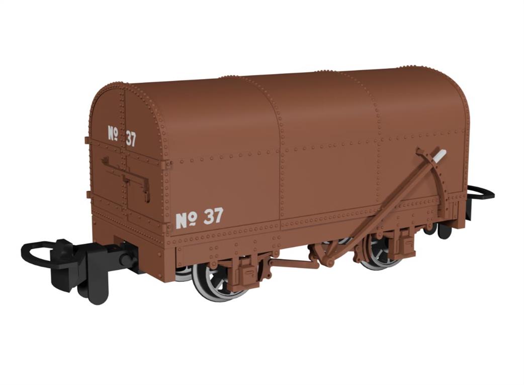 Rapido Trains OO9 990204 Gunpowder Van Plain Rusty Brown No.37