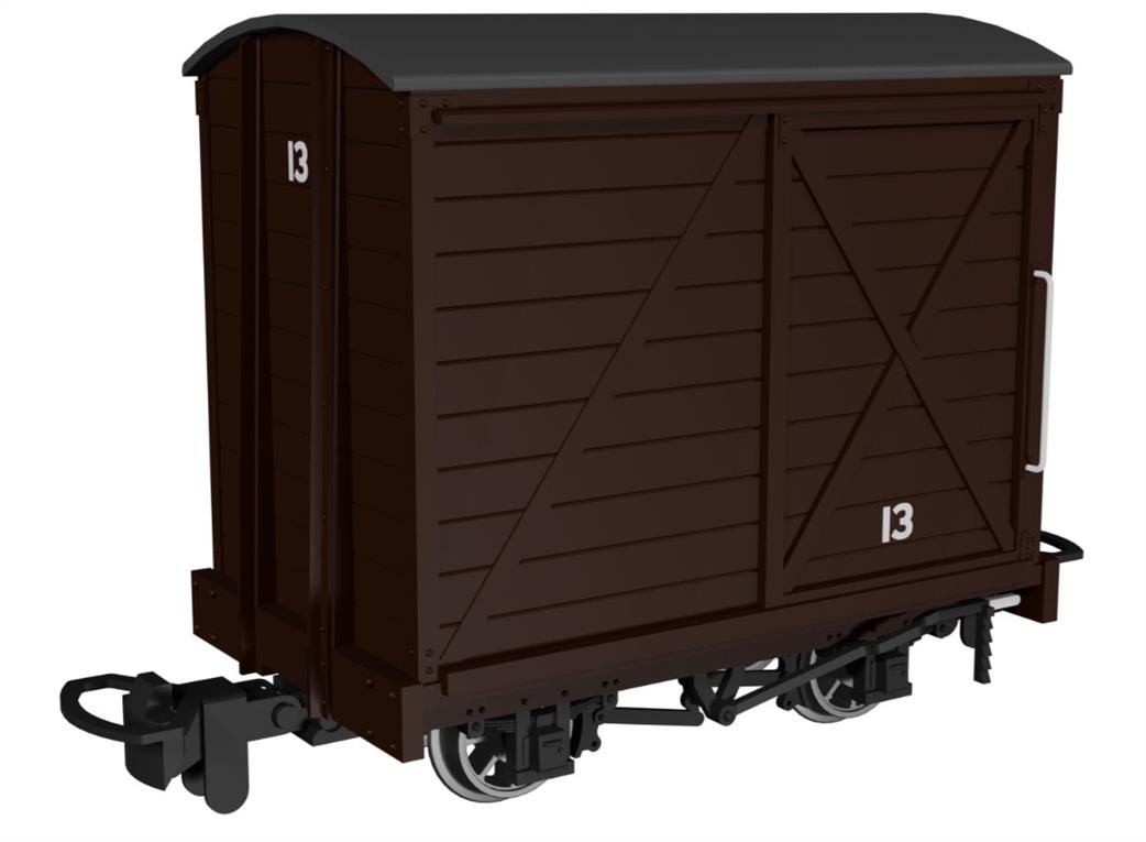 Rapido Trains OO9 990301 Covered Van Plain Brown No.13
