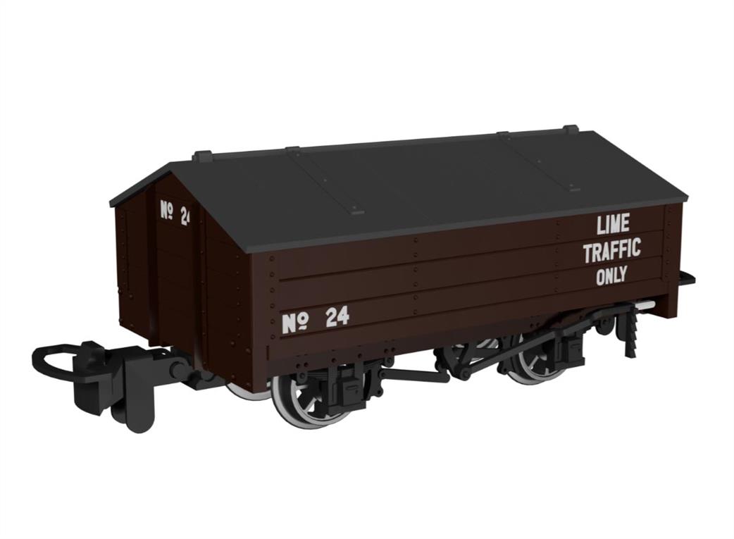 Rapido Trains OO9 990402 Peaked Roof Van Brown Lime No.24