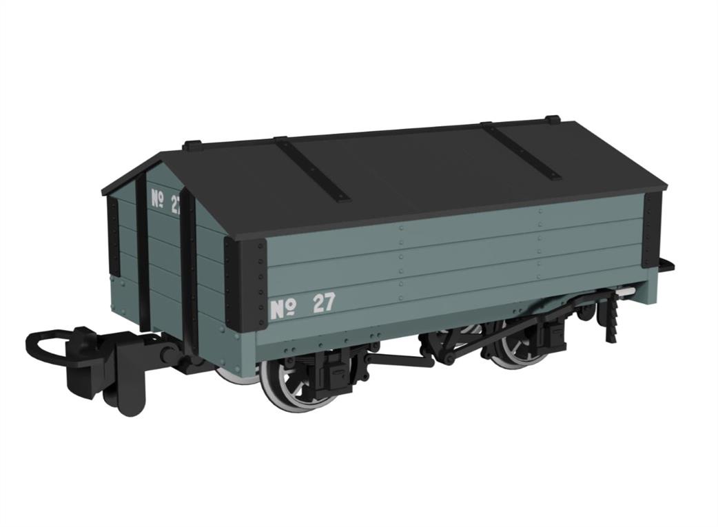 Rapido Trains OO9 990403 Peaked Roof Van Plain Grey No.27