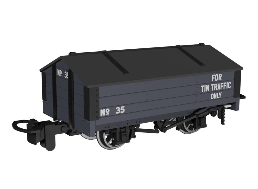 Rapido Trains OO9 990407 Peaked Roof Van Dark Grey Tin No.35