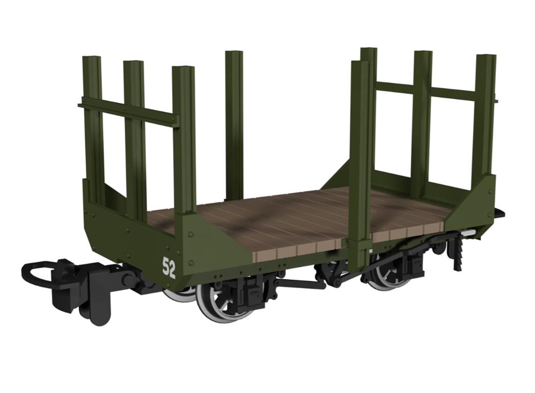 Rapido Trains OO9 990703 Stake Wagon Plain Green No.52