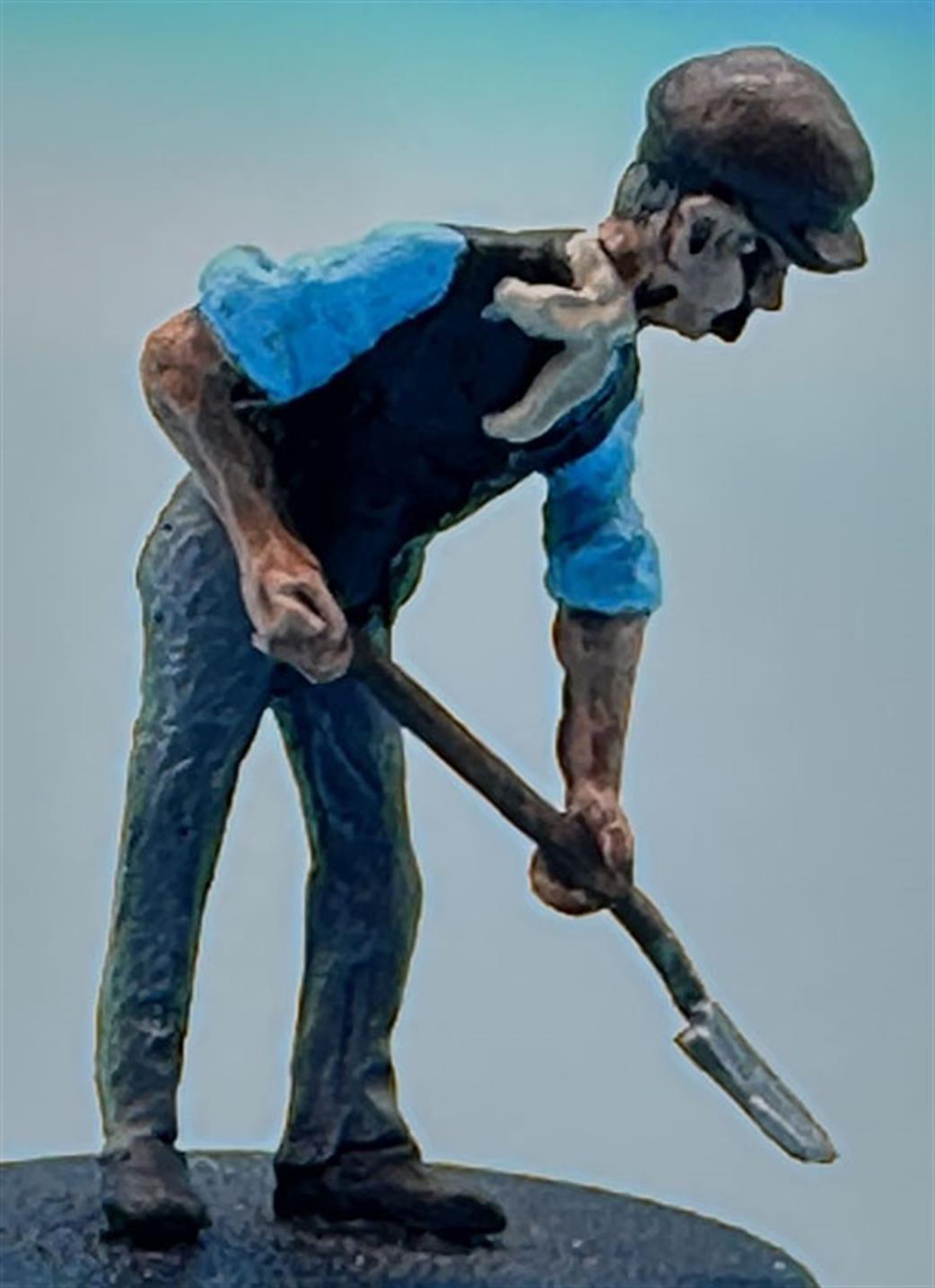 MT Miniatures O MTMO09 Worker No. 1 Diecast Unpainted Figure
