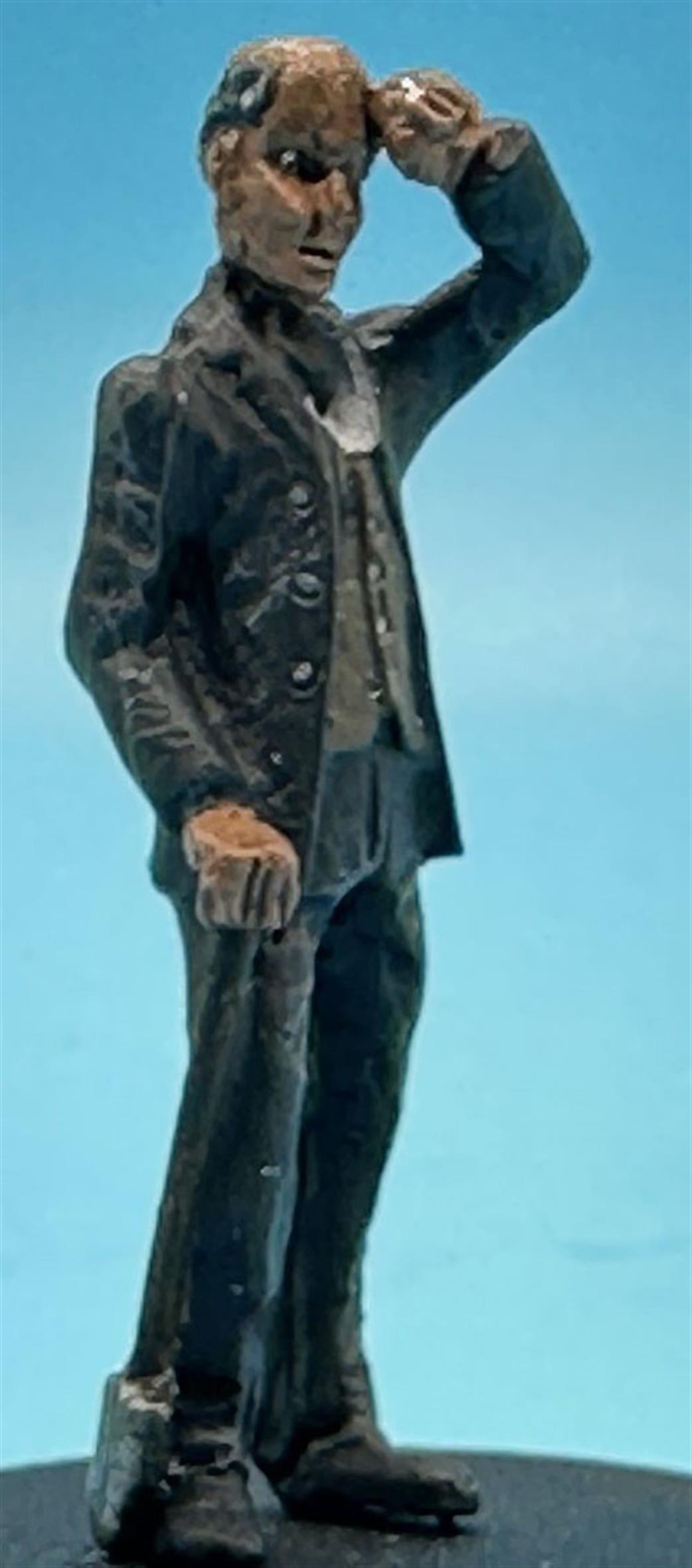 MT Miniatures O MTMO12 Worker No.4 Diecast Unpainted Figure