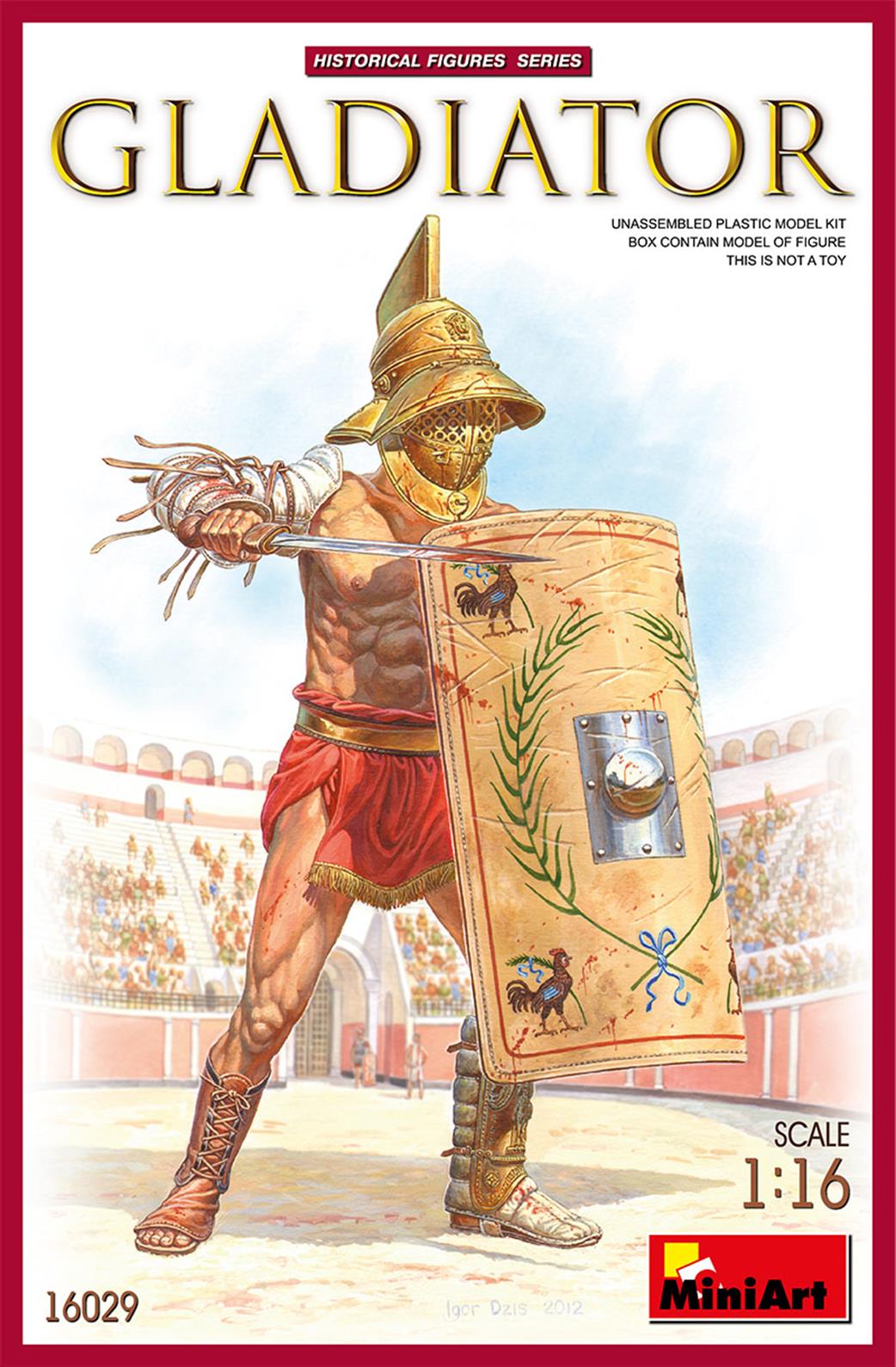 MiniArt 1/16 16029 Roman Gladiator Plastic Figure Kit