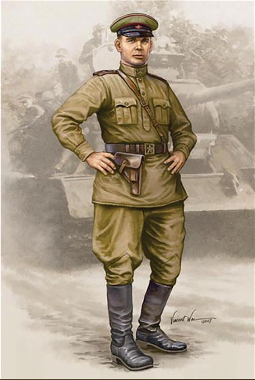 Trumpeter 1/16 00704 WWII Soviet Officer Vol. 2 Figure Kit