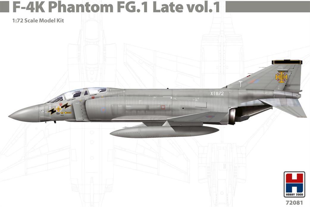 Hobby 2000 1/72 72081 F4K Phantom FG.1 Late vol.1 Jet Fighter Model Kit