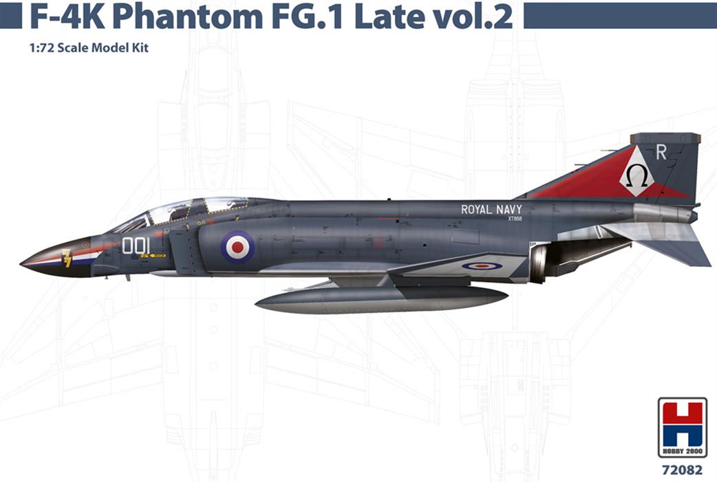 Hobby 2000 1/72 72082 F4K Phantom FG.1 Late vol.1 Jet Fighter Model Kit