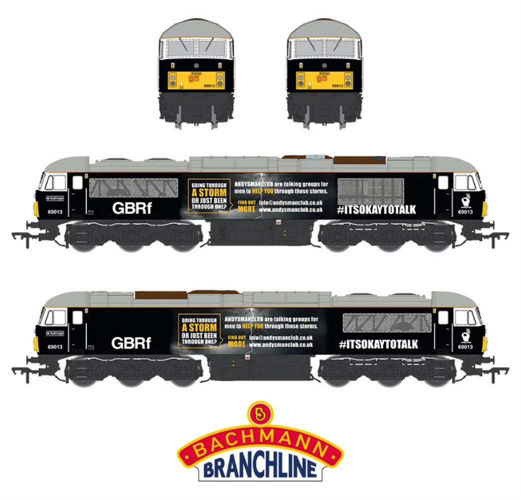 Bachmann OO 35-782 66 013 Andy Mans Club GBRf Black Class 69 Diesel Locomotiove