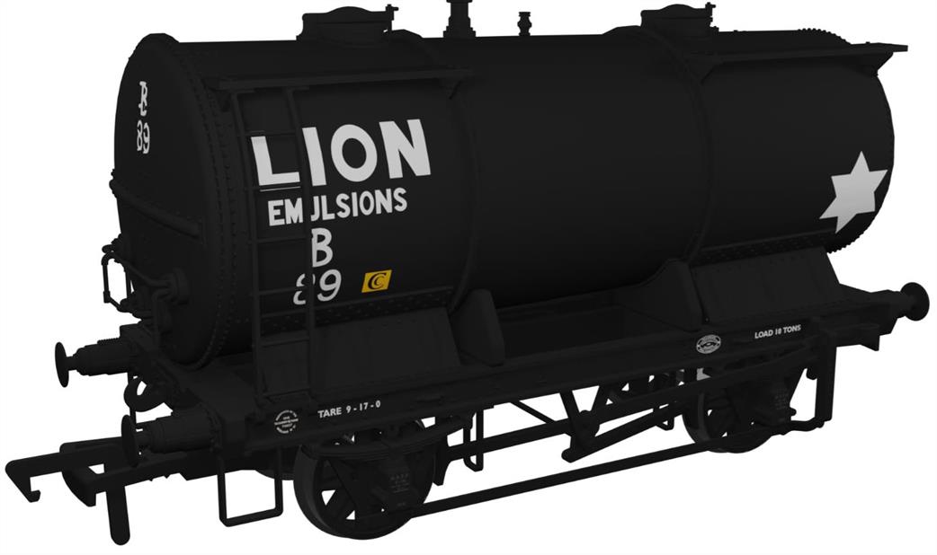 Rapido Trains OO 981009 Ammonium Nitrate / Chemical Tank Wagon Lion Emulsion No.B89