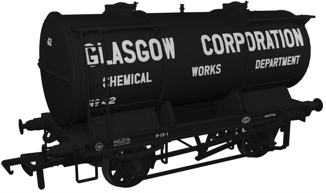 Rapido Trains OO 981013 Ammonium Nitrate / Chemical Tank Wagon Glasgow Corporation Chemical Department No.42