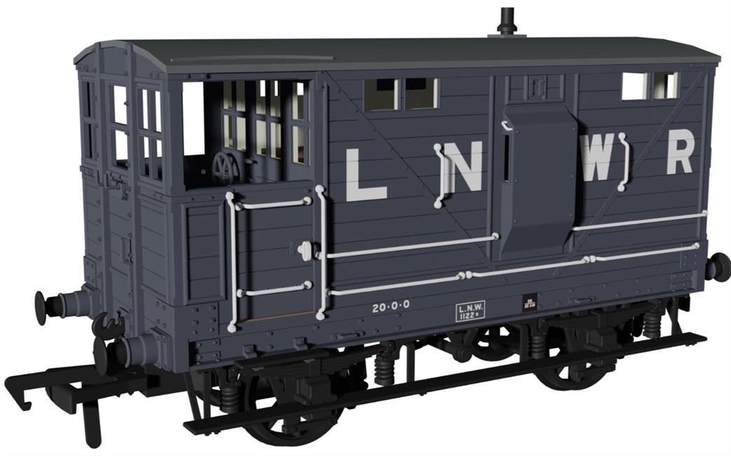 Rapido Trains OO 987001 LNWR D17b Brake LNWR No.1122b
