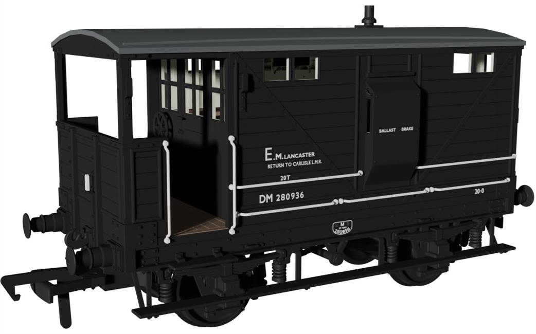 Rapido Trains OO 987009 LNWR D17b Brake BR Departmental No.DM280936