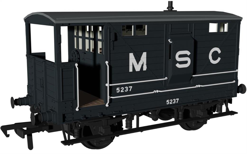 Rapido Trains OO 987013 LNWR D17b Brake MSC No.5237